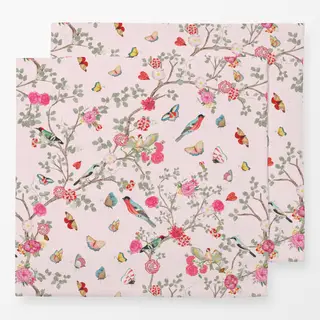 Servietten Chinoiserie Garten Pink