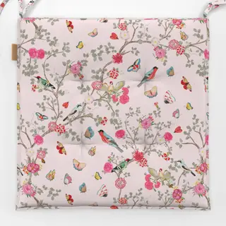 Sitzkissen Chinoiserie Garten Pink