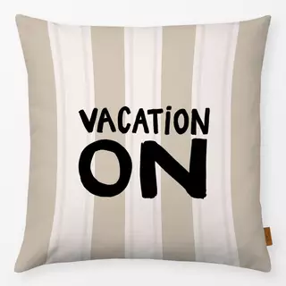 Kissen Vacation on beige