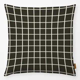 Kissen Calm Christmas Grid brown