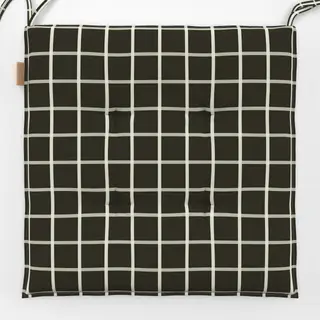 Sitzkissen Calm Christmas Grid brown