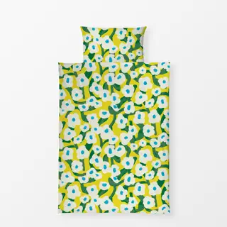 Bettwäsche Bluemenranken - Gelb