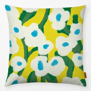 Kissen Bluemenranken - Gelb