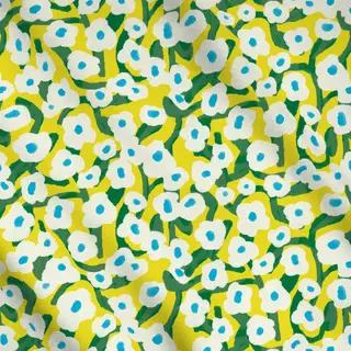 Meterware Bluemenranken - Gelb