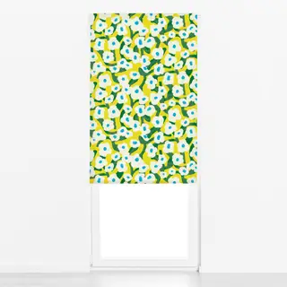 Raffrollo Bluemenranken - Gelb