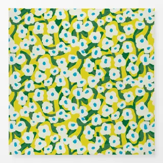 Tischdecke Bluemenranken - Gelb