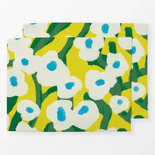 Tischset Bluemenranken - Gelb