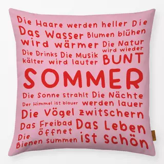 Kissen SOMMER VIBES - rosarot
