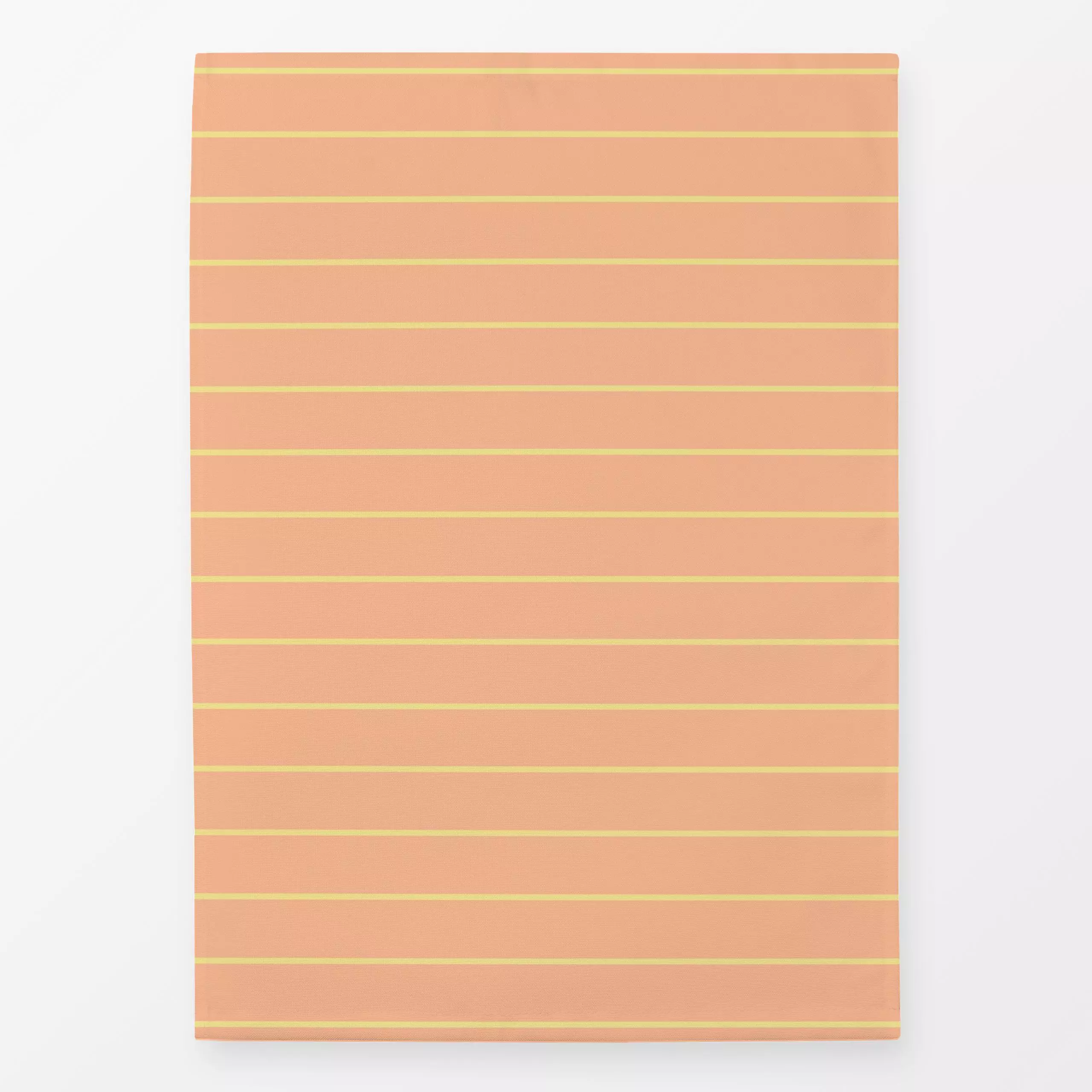 Geschirrtücher Hand Drawn Lines Orange Gelb - Sommer, Symbole & Muster - von „textilwerk"; Linien, Streifen, Orange, Sommer,...