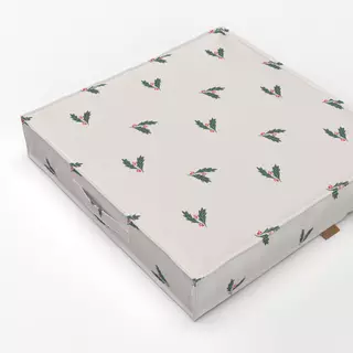 Bodenkissen Mistelzweig weiss