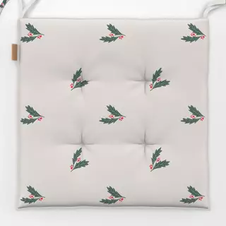 Sitzkissen Mistelzweig weiss