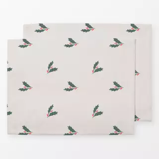 Tischset Mistelzweig weiss