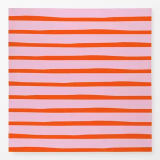 Tischdecke Bold stripes pink red