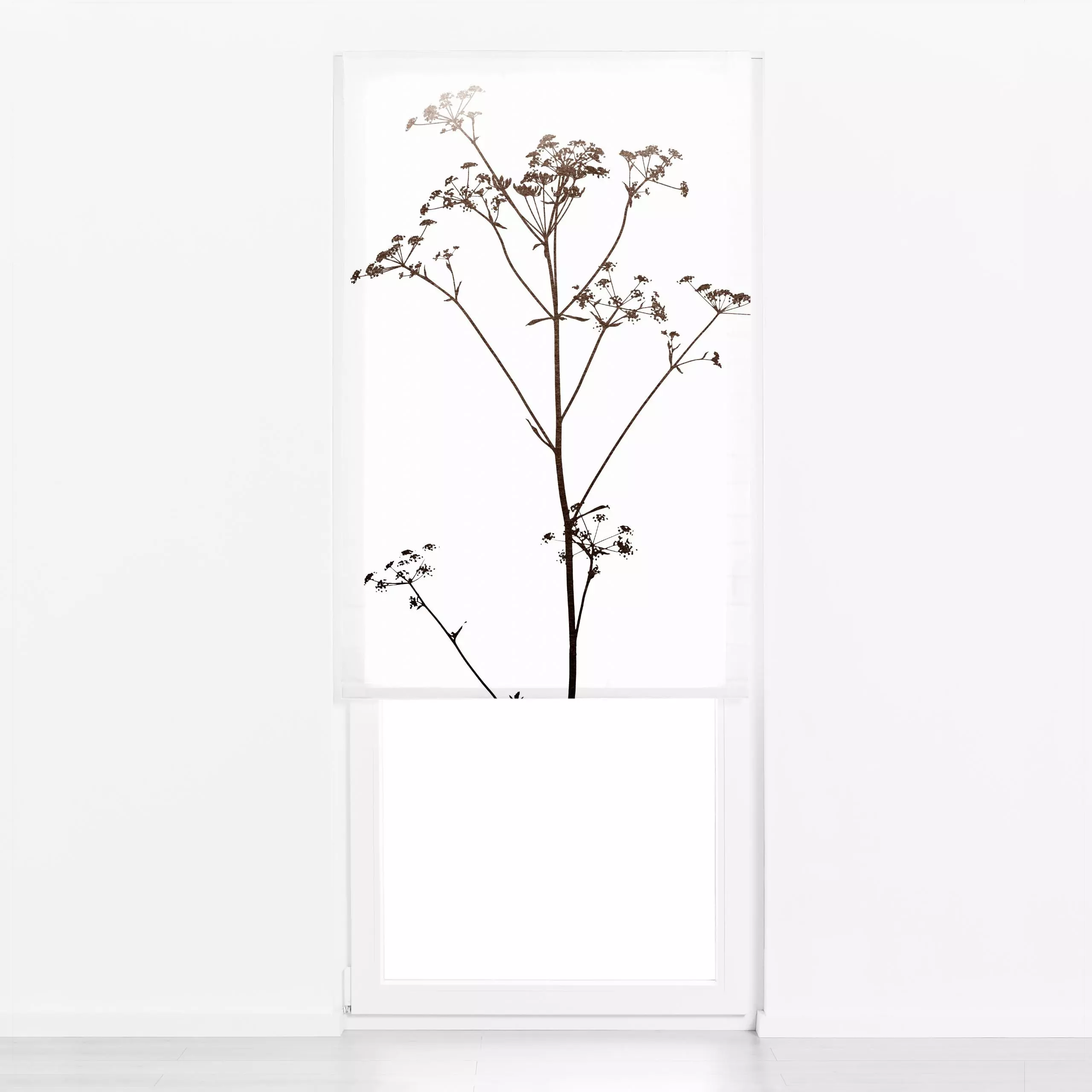 Raffrollo Wildblumen Silhouette 2 - Blumen & Florales, Pflanzen & Botanik - von „Monika Strigel"; Wildblumen, Wiesenblumen, ...