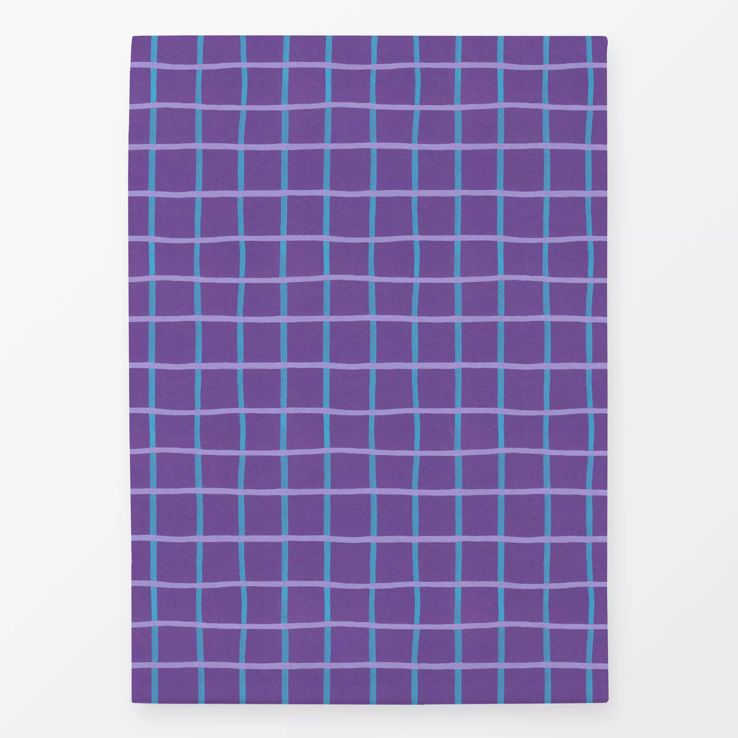 Geschirrtücher French Karo lila small - Symbole & Muster - von „Iris Knabenschuh Textildesign"; Muster, Pinselstrich, kleing...