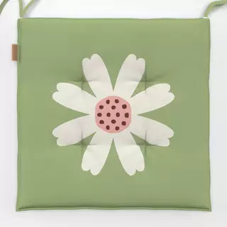 Sitzkissen Blume Frühling grün beige rosa