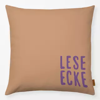 Kissen Leseecke Lila Braun