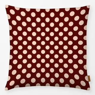 Kissen Polka Dots nude brown
