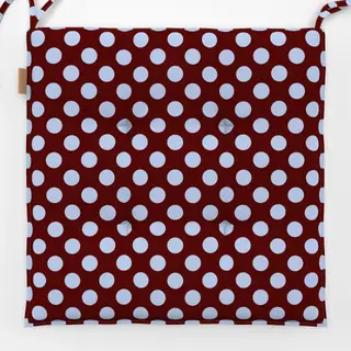 Sitzkissen Polka Dots blue brown