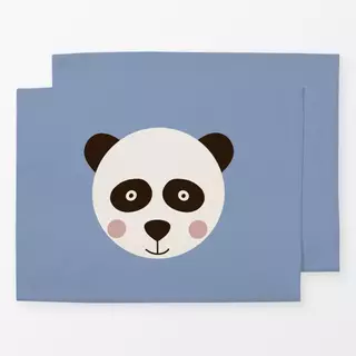 Tischset Panda blau