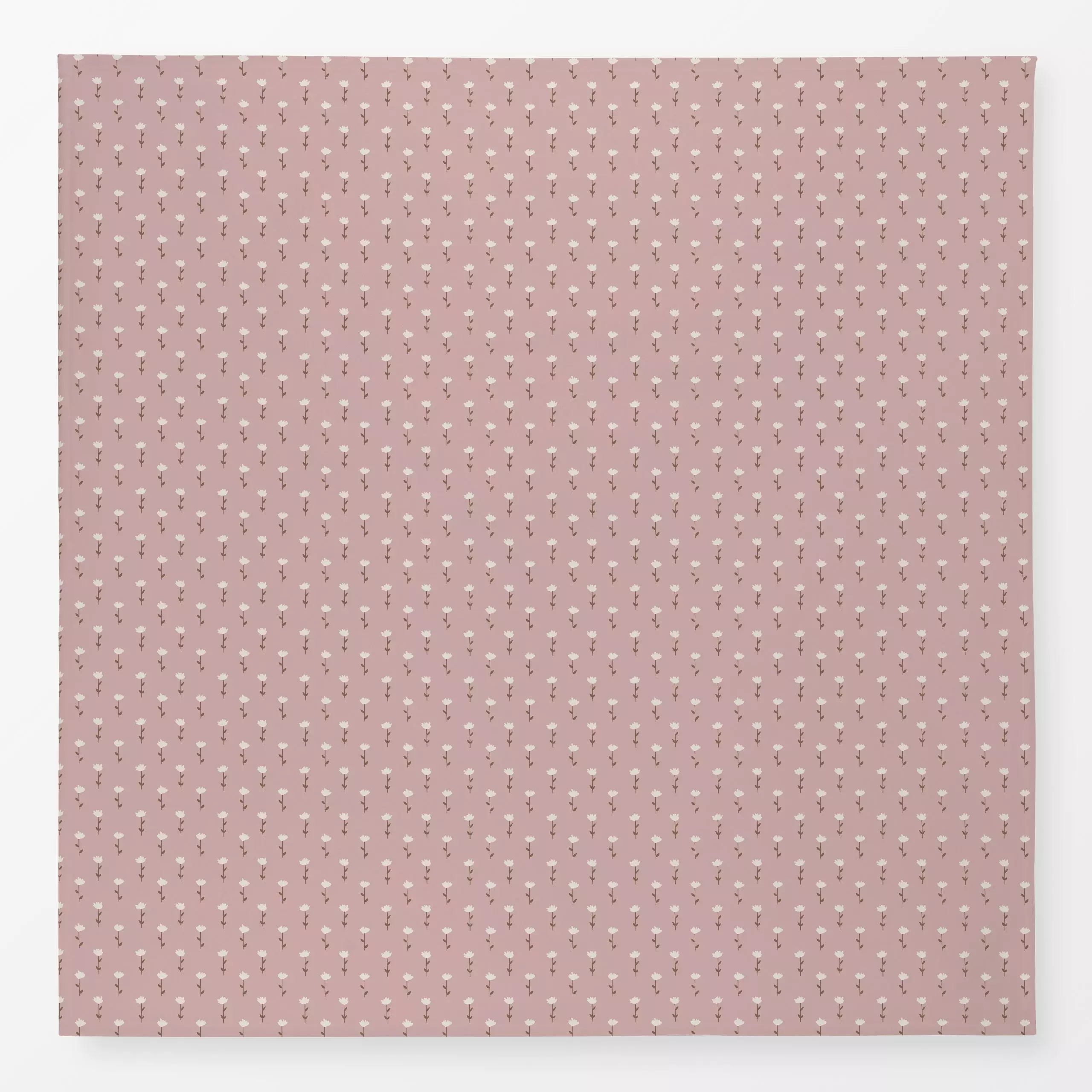 Tischdecke Minimal Blümchen Rosa - Blumen & Florales - von „Studio Kesse"; Blumen, Garten, Blüten, Geburt & Baby, floral, la...