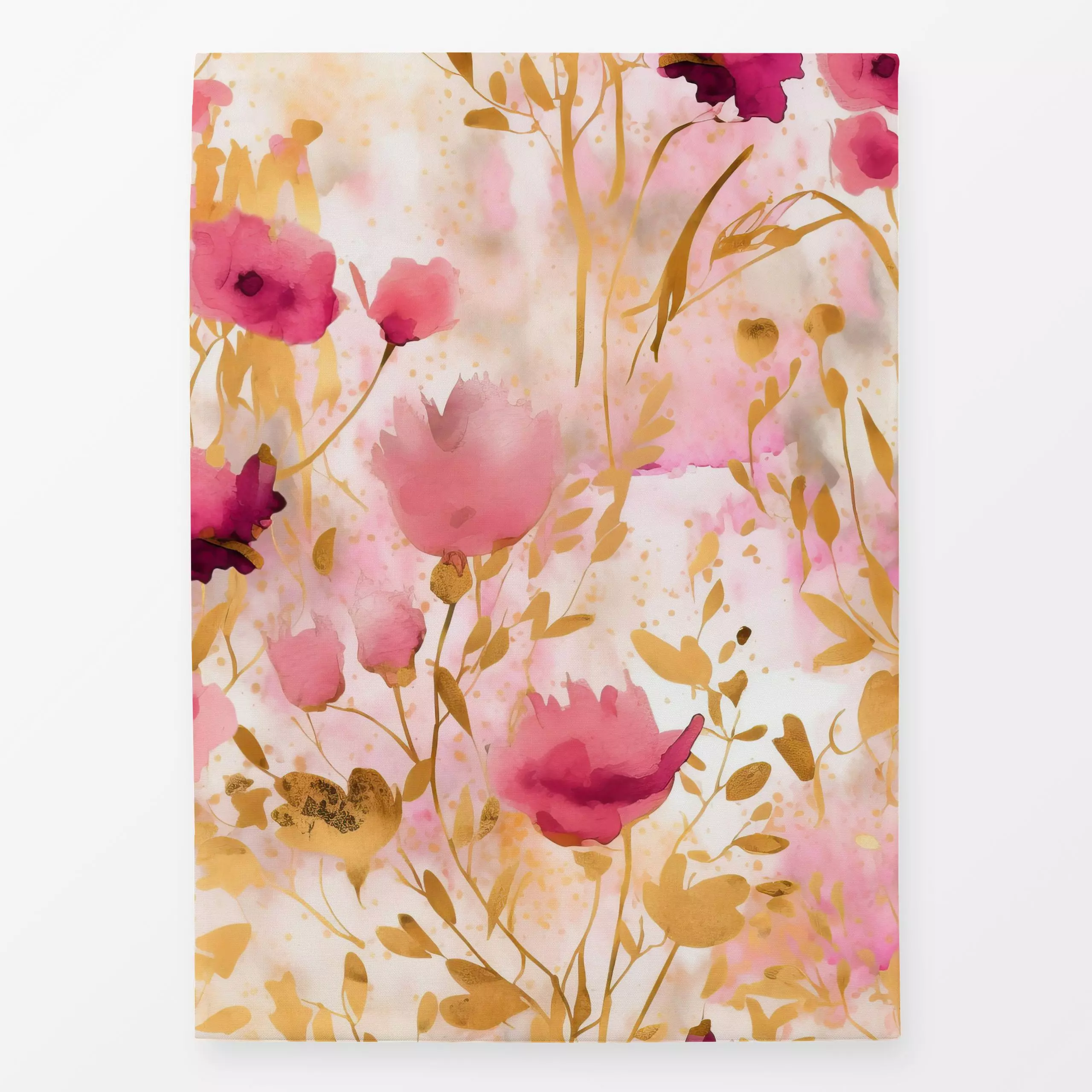 Geschirrtücher Goldene Sommer Wiese 1 - Blumen & Florales, Sommer, Pflanzen & Botanik - von „Uta Naumann"; Wasserfarben, Nat...