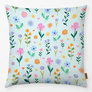 Kissen Floral Fantasy Pattern blue