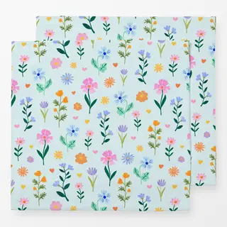 Servietten Floral Fantasy Pattern blue