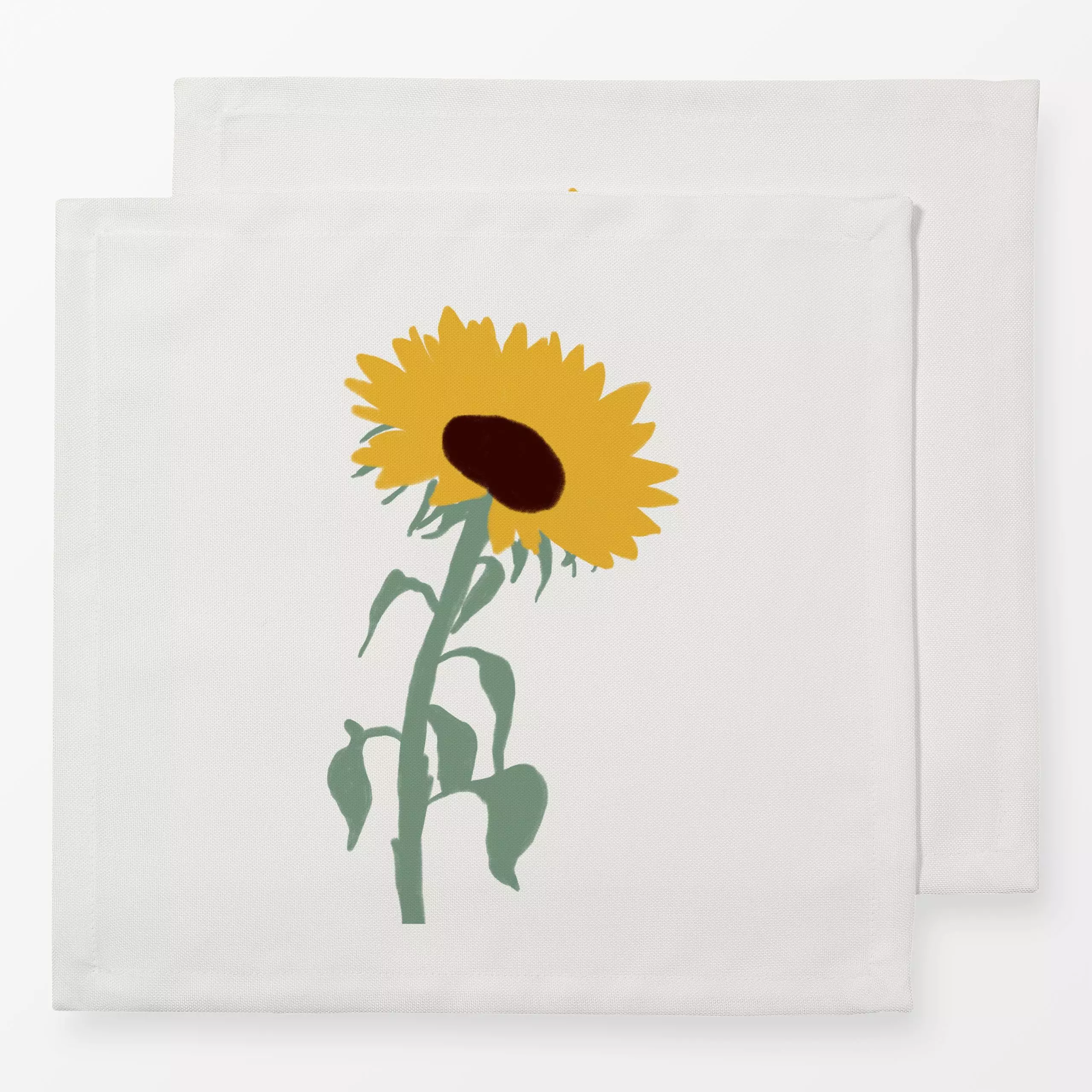 Servietten Sonnenblume - Blumen & Florales, Herbst - von „Sophie Augustin Illustration"; Blumen, sonnenblumen, Herbst, Herbs...