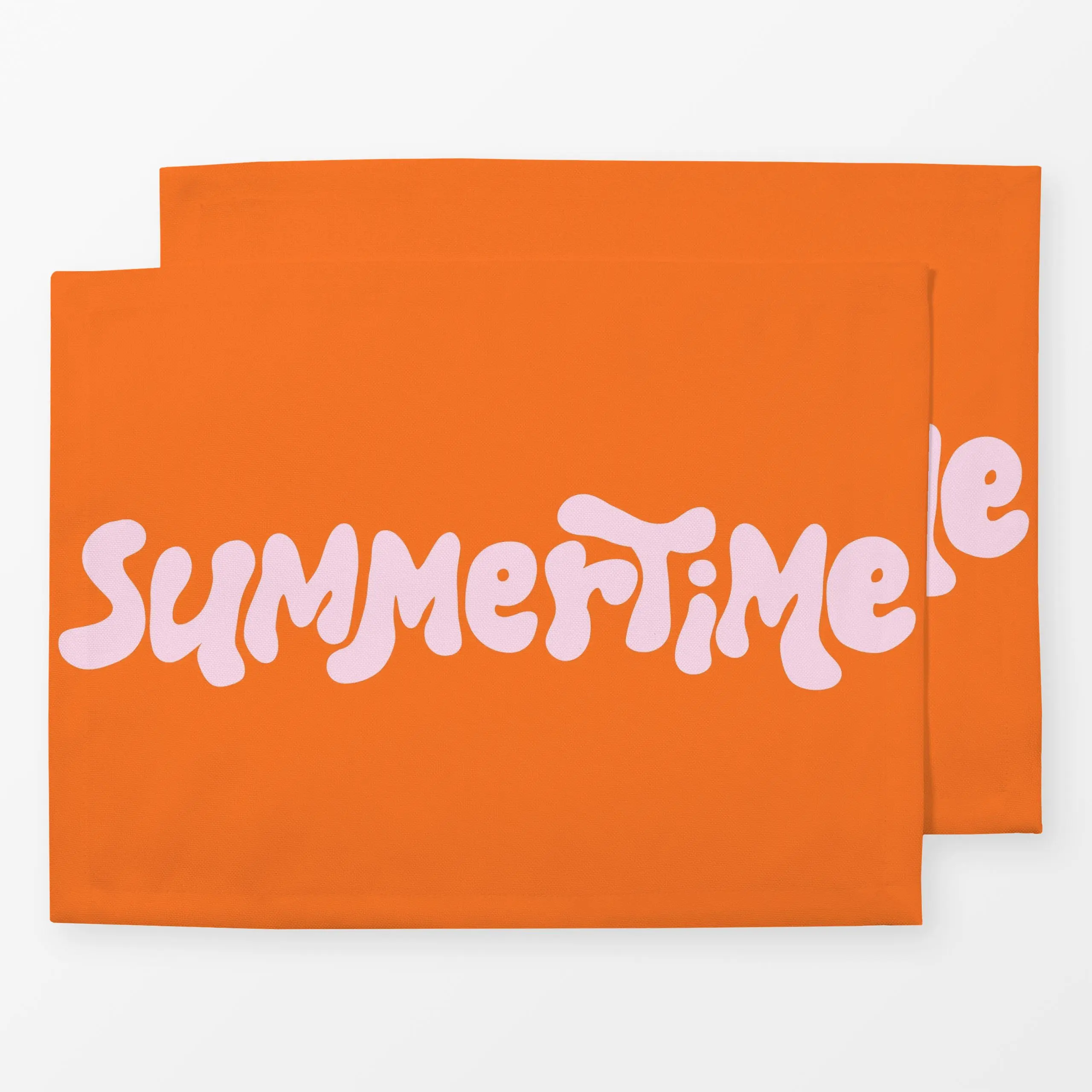 Tischset Summertime Typography - Sommer, Sprüche & Schriftzüge - von „By Anna Sienna"; Songtexte, Sommer, typografie, typogr...