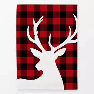 Geschirrtücher Christmas Deer Red Checked