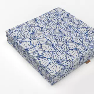 Bodenkissen Muscheln Blau Hell