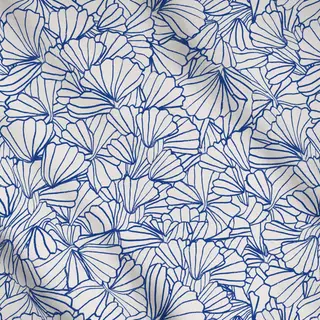 Meterware Muscheln Blau Hell