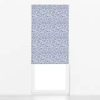 Raffrollo Muscheln Blau Hell