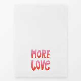 Geschirrtücher More Love Liebe Spruchkissen