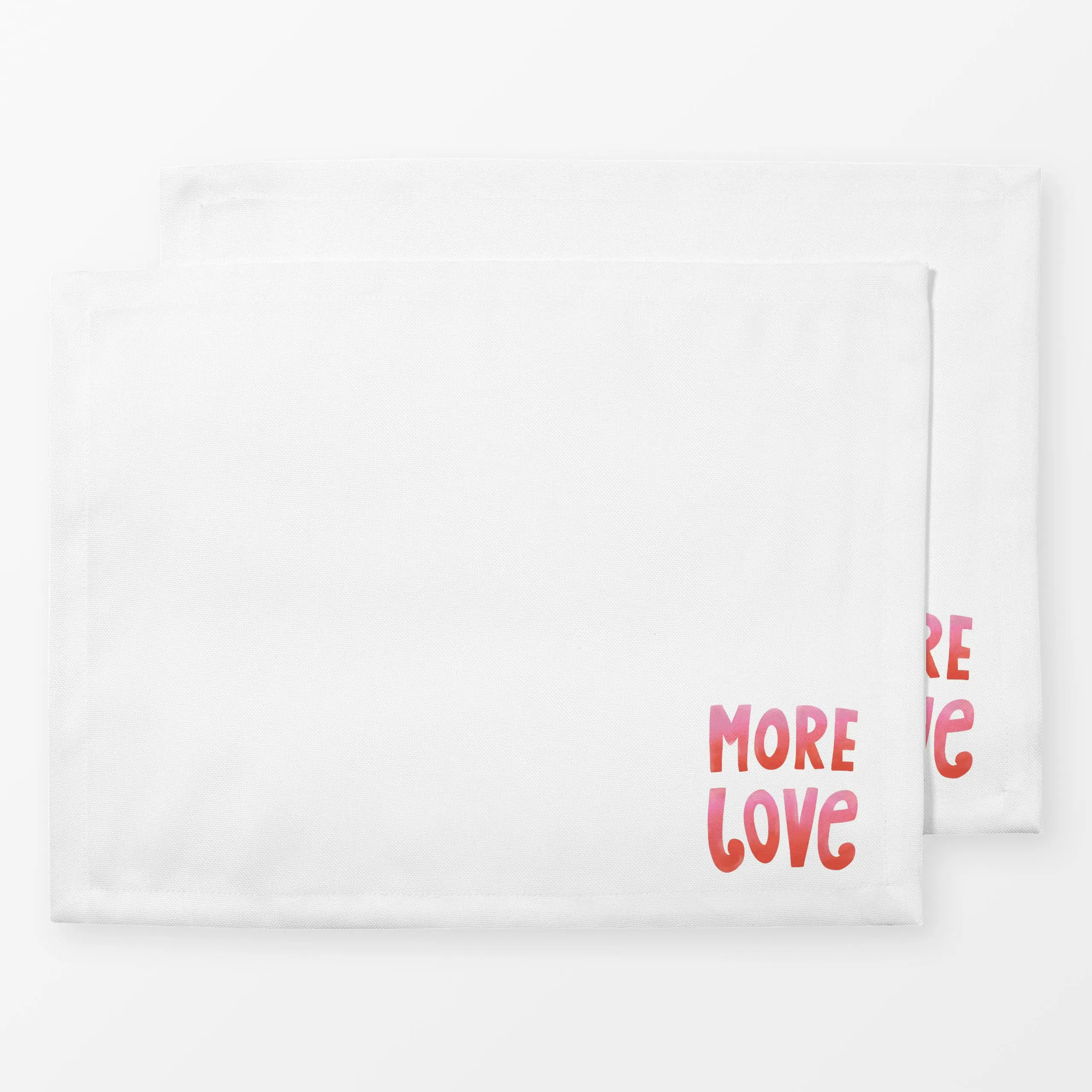 Tischset More Love Liebe Spruchkissen - Liebe, Romantik & Pride, Sprüche & Schriftzüge, Anlässe - von „Kathrin Woo"; Love, V...