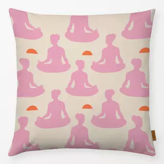 Kissen Me time beige Muster