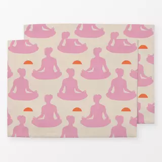 Tischset Me time beige Muster