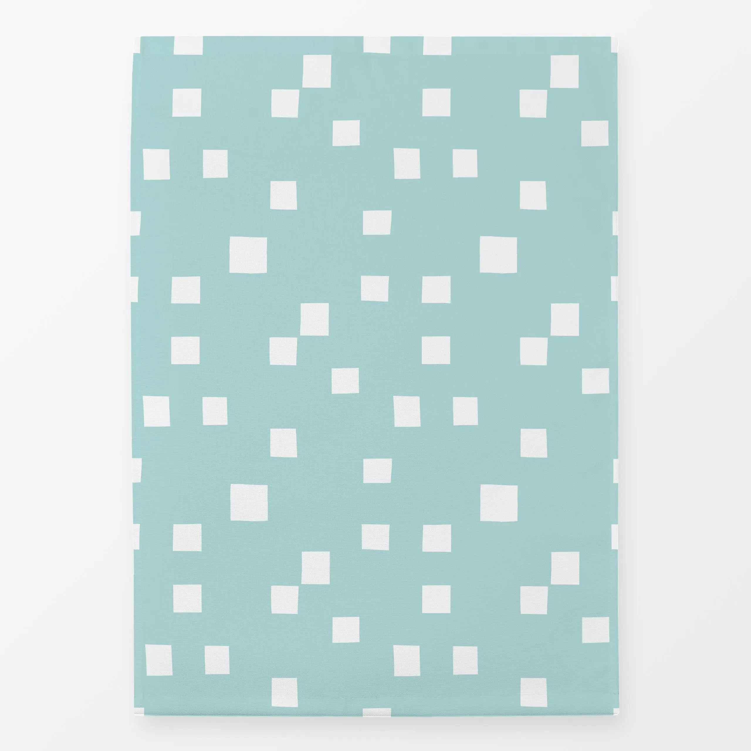 Geschirrtücher Discokugelspiegel blau - Symbole & Muster, Anlässe - von „Julia Reyelt"; minimal, Geometrisch, quadrate, feie...