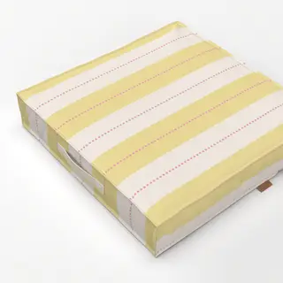 Bodenkissen Nadelstreifen Gelb