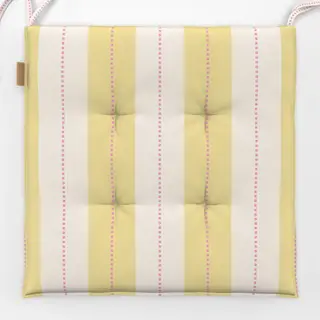 Sitzkissen Nadelstreifen Gelb