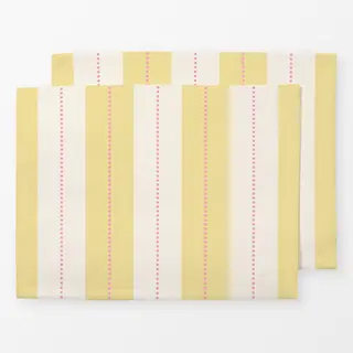 Tischset Nadelstreifen Gelb