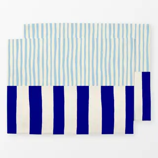 Tischset Santorini Mixed Stripes Blue