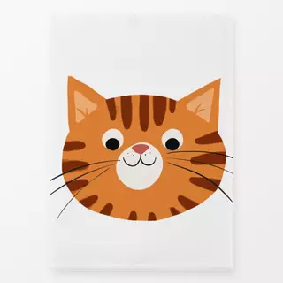 Geschirrtücher Freundliche Katze rot