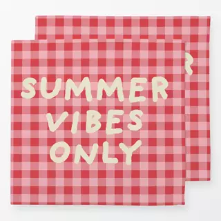 Servietten Summer Vibes Only Gingham
