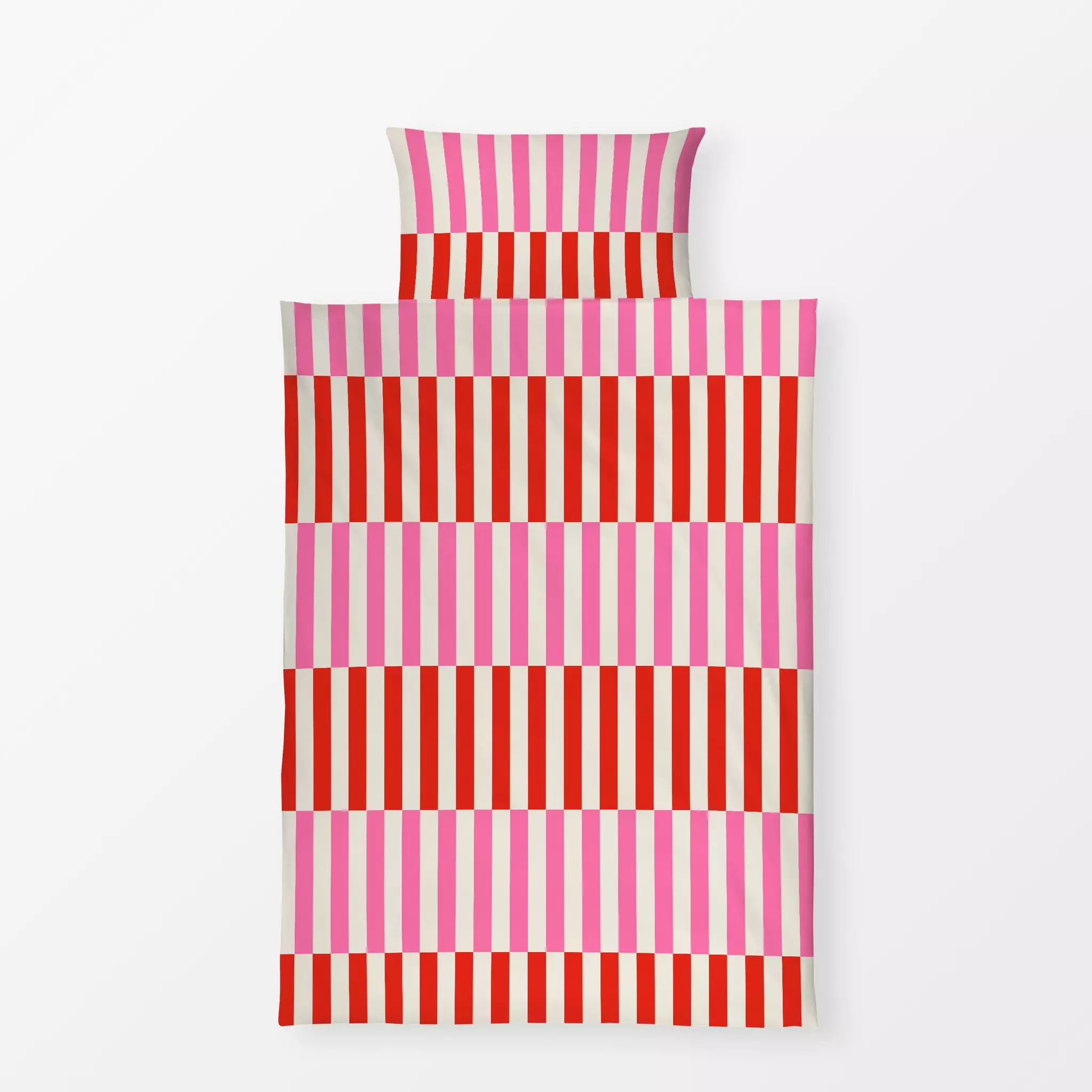 Bettwäsche Stripes Checks Pink Red Stripes Checks Pink Red