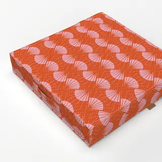 Bodenkissen Abstract Shell allover orange