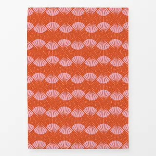 Geschirrtücher Abstract Shell allover orange