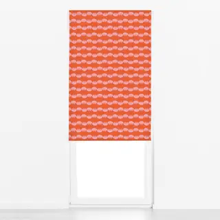 Raffrollo Abstract Shell allover orange