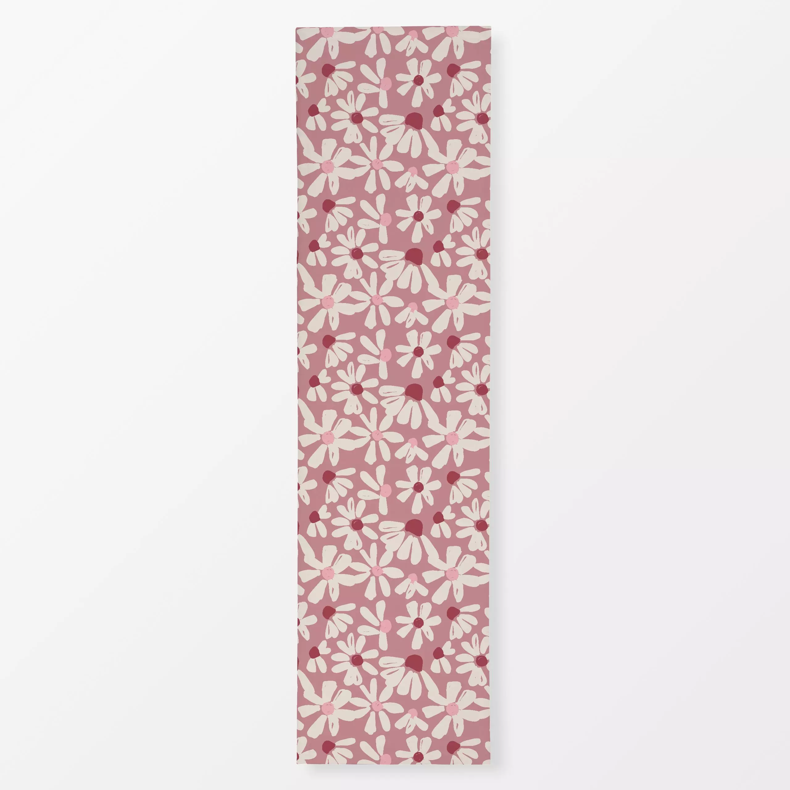 Tischläufer Allover Daisy Altrosa - Blumen & Florales - von „Kruth Design"; Muster, Blumen, geschenkidee, Herbstdeko, Blumen...